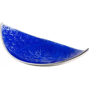 Vonná tyčinka Stojánek na vonné tyčinky široká loďka, modrý hliníkový STROM ŽIVOTA