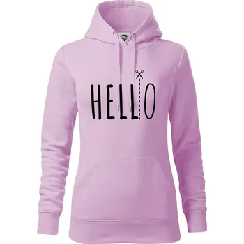 Dámská mikina Hello - Mikina dámská Cape s kapucí - S ( Orchid )