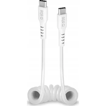 Datový kabel Kabel SBS USB-C - USB-C 1 m bílý