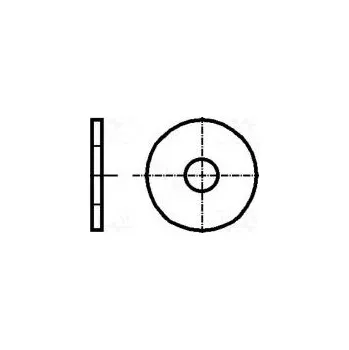 Matice Podložka kulatá M8 D=22mm h=1,5mm ocel Povlak zinek BN 84513