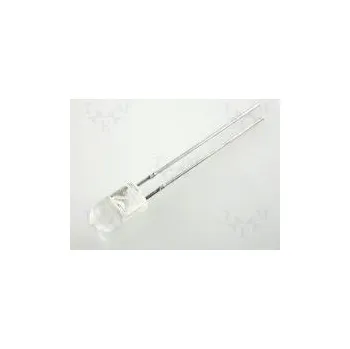 Polovodič LED 5mm červená 50÷200mcd 30° 20mA 2÷2,5V Čelo vypouklé