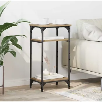 Obývací pokoj Boční stůl Artisanový dub 40 x 30 x 75 cm kompozitní dřevo