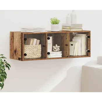 Příborník do zásuvky Nástěnná skříňka Staré dřevo 102 x 37 x 35 cm kompozitní dřevo