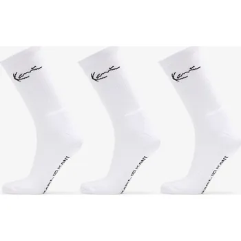 Pánské ponožky Ponožky Karl Kani Signature Socks 3-Pack White 43-46