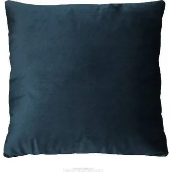 Polštář Bertoni tmavě modrý hladký sametový Polštář 50 x 50 cm