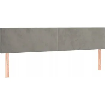 Čelo postele sametové nastavitelné tmavě šedé 180 x 5 x 78/88 cm