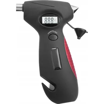 Autoelektronika Měřič tlaku 5v1, Kladívko na sklo, nůž, svítilna