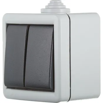 vypínač Sériový spínač č.5 kovový na povrch, ARMOR LINE IP55, 282.1A, antracit