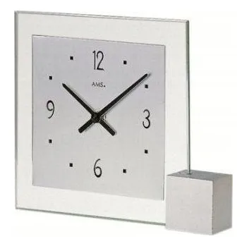 Hodiny Stolní hodiny Ams Design stříbrné 19 Cm