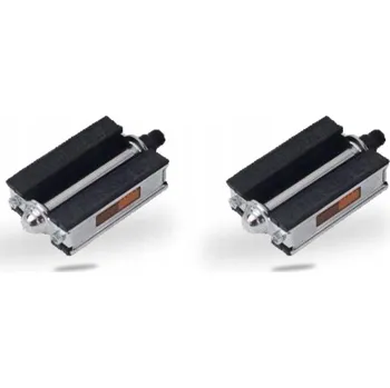 Pedál na kolo Platformové pedály Kands PEDAŁ GUMA PROTISKLUZOVÁ ODBLASK RETRO (BP-4136) černé