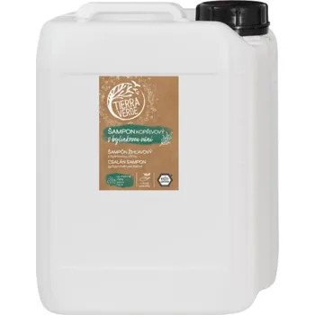 Šampon KOPŘIVOVÝ ŠAMPON NA MASTNÉ VLASY s bylinkovou vůní - kanystr 5000 ml - 5 L TIERRA VERDE