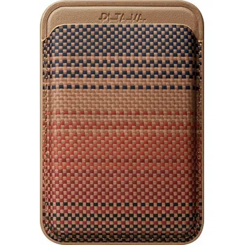 Peněženka Magnetická peněženka PITAKA Woven Wallet MagSafe pro telefon – Sunset