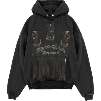 Pánská mikina Represent Thoroughbred Oversized Hoodie Vintage Black Velikost: L