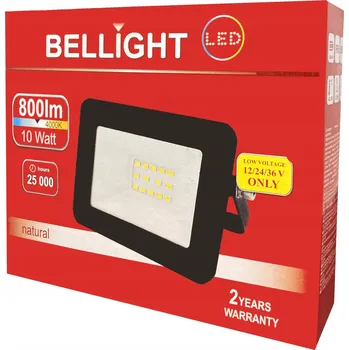 LED reflektor Bellight 10 W černý IP65 4000 K