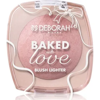 Tvářenka Deborah Milano zapečená tvářenka a rozjasňovač v jednom, 02 Soft Peony (cold), 16,5g