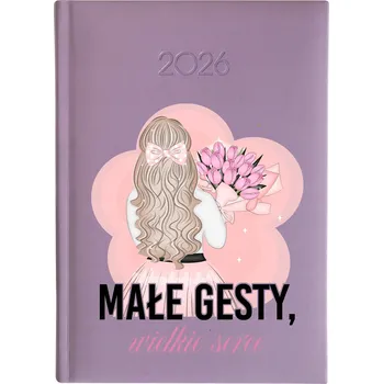 Kalendář Knižní kalendář 2026 A5 FunnyCase fialový