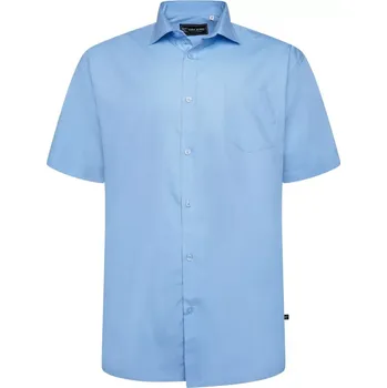Pánská košile Velká pánská košile s krátkým rukávem Kam 600 světle modrá (4XL)