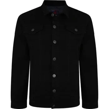 Pánský bomber Pánská velká džínová bunda Katana Kam 405 černá (8XL)