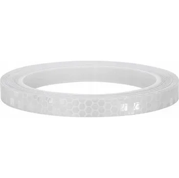 Samolepky REFLEXNÍ PÁSKA ROLKA 8 m x 1 cm VÝSTRAŽNÁ nálepka NA KOLO
