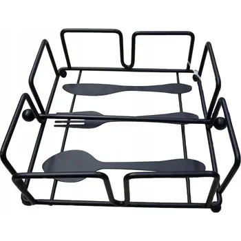 Věšák Ubrouskovník Nice Life kovový černý 1 ks