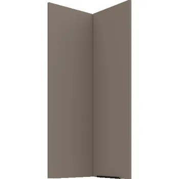 Kuchyňská skříňka 60 x 60 GN-90 2F (90°), Horní rohová kuchyňská skříňka Aria sandgrau/bílá