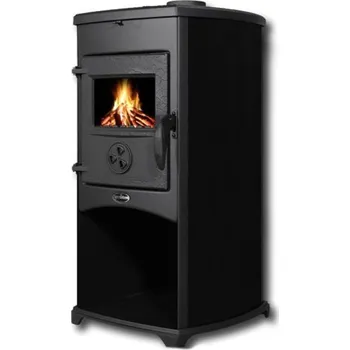 Krbová kamna TIM SISTEM TIM SISTEM, krbová kamna na TP, NORA ECO černá 8,56 kW_MÍRNĚ_POŠKOZENÁ (č.107)