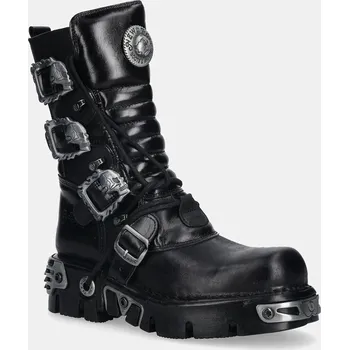 Dámské kozačky Kožené kotníkové boty New Rock M.391.S1 černá 99X, EUR 38