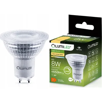 Žárovka LED žárovka GU10 8W 650lm Teplá bílá Stmívatelná Energeticky úsporná