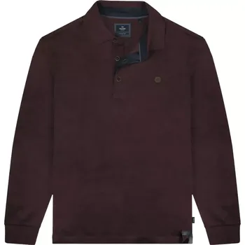 Pánské tričko Velké pánské polokošile s dlouhým rukávem Double Urban Outfitters PS-3060 bordó (8XL)