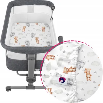 Prostěradlo Prostěradlo Nukido 81x48 cm do postýlky, bavlněné, různé vzory