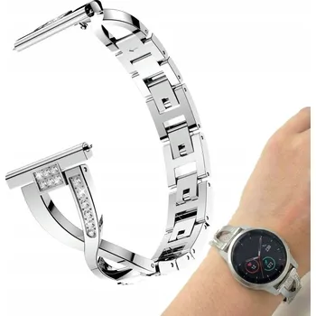 Náramek Náramek Best Accessories pro Garmin 20mm stříbrný