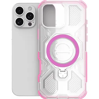 Pouzdro na mobilní telefon Techsuit - Carbon Shield PRO - Xiaomi 15T Pro - růžový průhledný