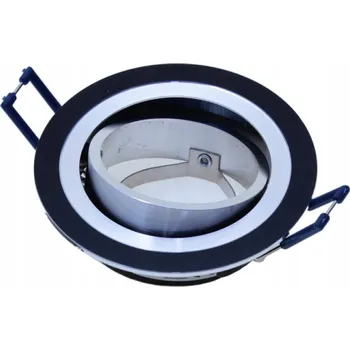 Pohyblivé stropní svítidlo zapuštěné ProVero GU10 černé stříbro