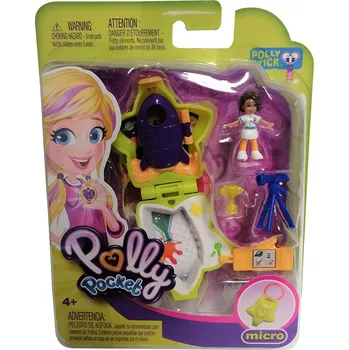 Panenka Mattel Mattel Polly Pocket GCN09 Mikro hrací sada průzkumník Shani s příslušenstvím