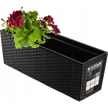 Květináč Černý plast Květináč Kadax 56 cm x 56 x 19 cm