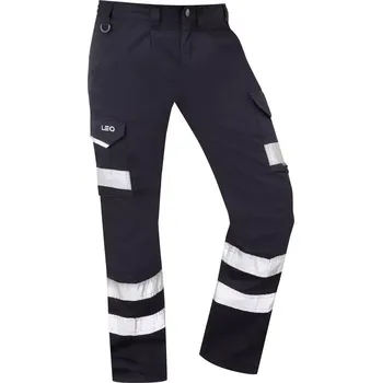 Leo Ilfracombe velké pánské reflexní pracovní kalhoty tmavě modré (46R)