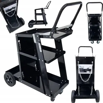 Svářečka SVÁŘEČSKÝ VOZÍK PRO MIG MAG MMA TIG SVÁŘEČKY S POLICÍ NA LAHVE STABILNÍ