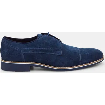 Pánské polobotky Baťa pánské polobotky z broušené kůže modré, vel. 41