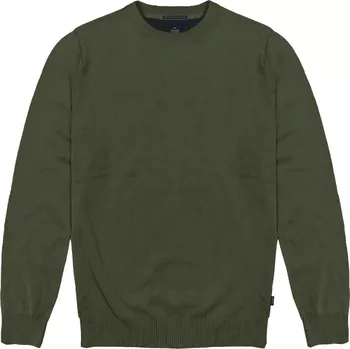 Pánský svetr Velký pánský hladký svetr přes hlavu Double Urban Outfitters KNIT-8019 khaki (4XL)