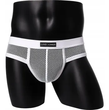 Pánské spodní prádlo B160 Síťované průhledné pánské slipy - XXL