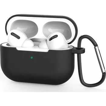 Příslušenství pro sluchátka Techsuit – silikonové pouzdro – pro AirPods Pro 3, hladký ultratenký materiál – černé
