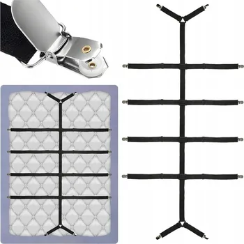 Prostěradlo KŘÍŽOVÉ NAPÍNÁKY PROSTĚRADLA S KLIPSY AŽ DO 250 cm