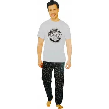 Pánská móda CLEVE pánské pyžamo s krátkým rukávem velikost M