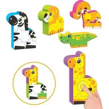 ostatní stavebnice Logické Stavebnice se zvuky - Zvířata v zoo