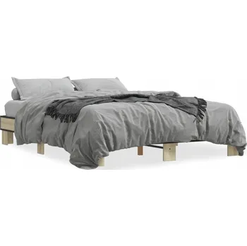 Postel Rám postele dřevěný 150x200 dub sonoma - stabilní a odolný