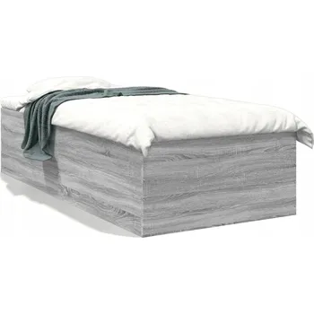 Postel Rám postele z dřevotřísky 203x102x45 cm, šedý dub