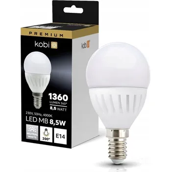 Žárovka LED žárovka MB 8,5W E14 4000K neutrální bílá Kobi Premium