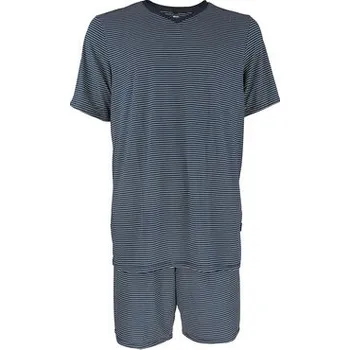 Pánské pyžamo Pleas Pánské pyžamo krátké tmavá modrá L (184131-803-052)