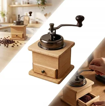 Mlýnek na kávu Ruční mlýnek Peewit dřevo