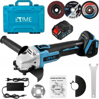 úhlová bruska Akumulátorová Úhlová bruska ETiME 1280 W 18 V